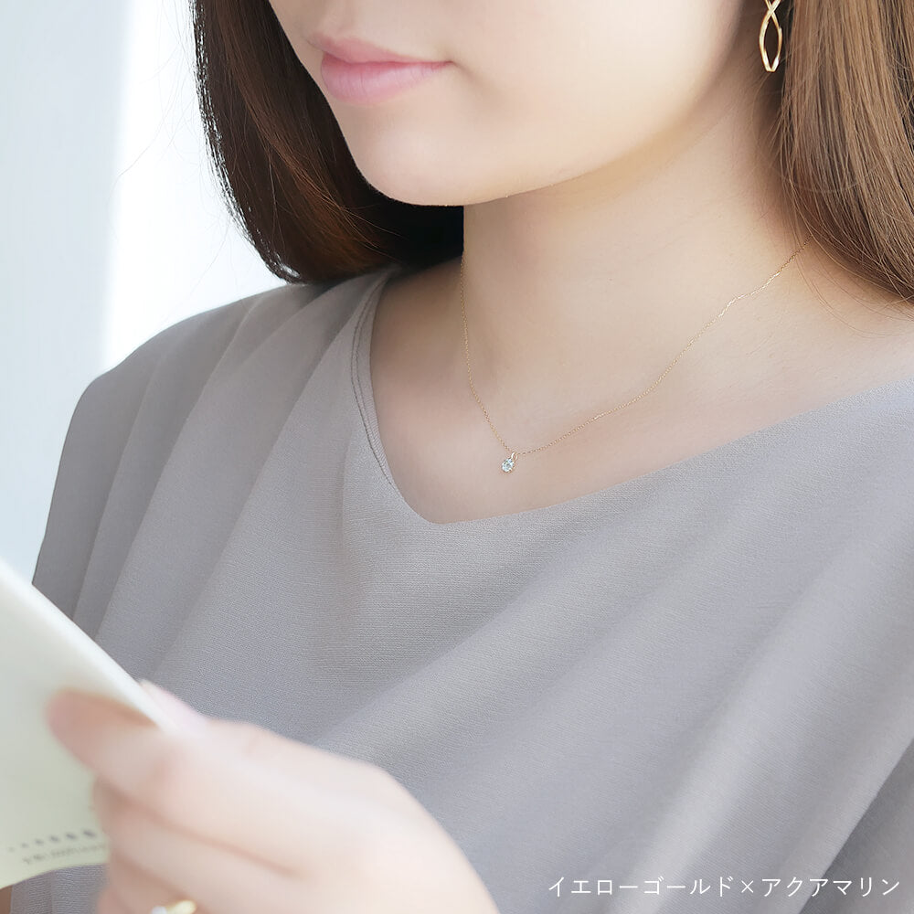 天然カラーストーン一粒ネックレス – RITA JEWELRY